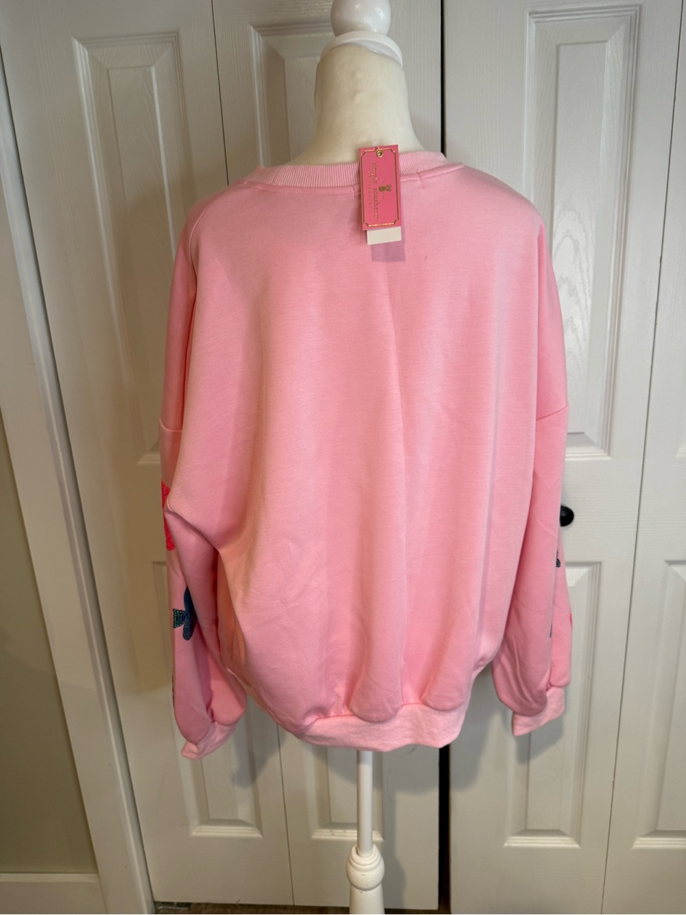 Simply Southern, Pink Sequin Coastal Sweatshirt, Size XL NWT - Picture 10 of 13